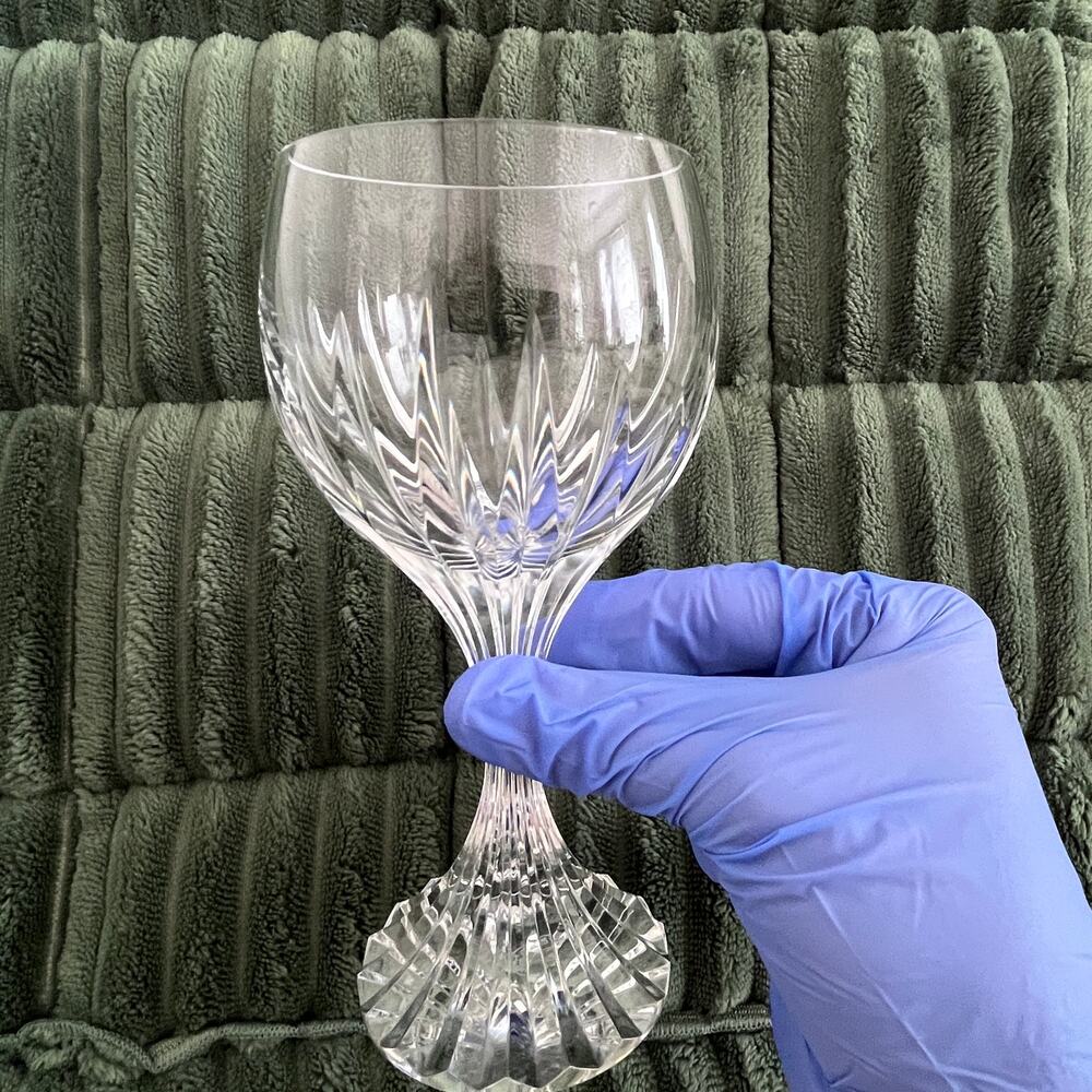 Baccarat Crystal Massena Pattern White Wine Glass 6.5" (FLAWED)